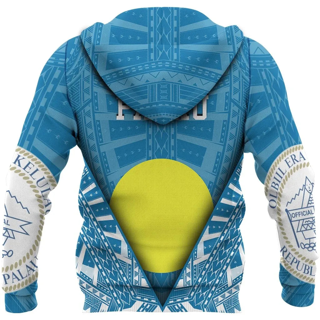 Palau Dreamer Pullover Hoodie - Palau Flag Seal