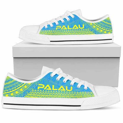Palau Low Top Shoes - Polynesian Flag Chief Version