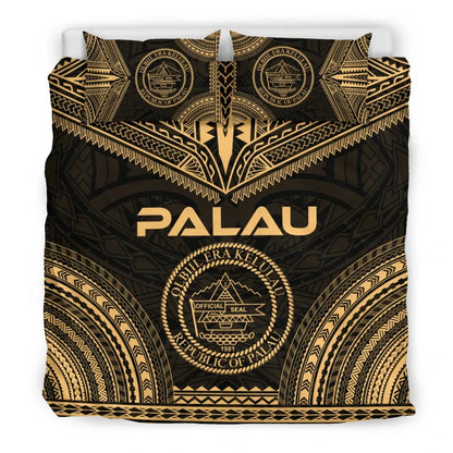 Palau Polynesian Chief Duvet Cover Set - Gold Version