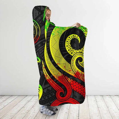 Palau Hooded Blanket - Reggae Tentacle Turtle