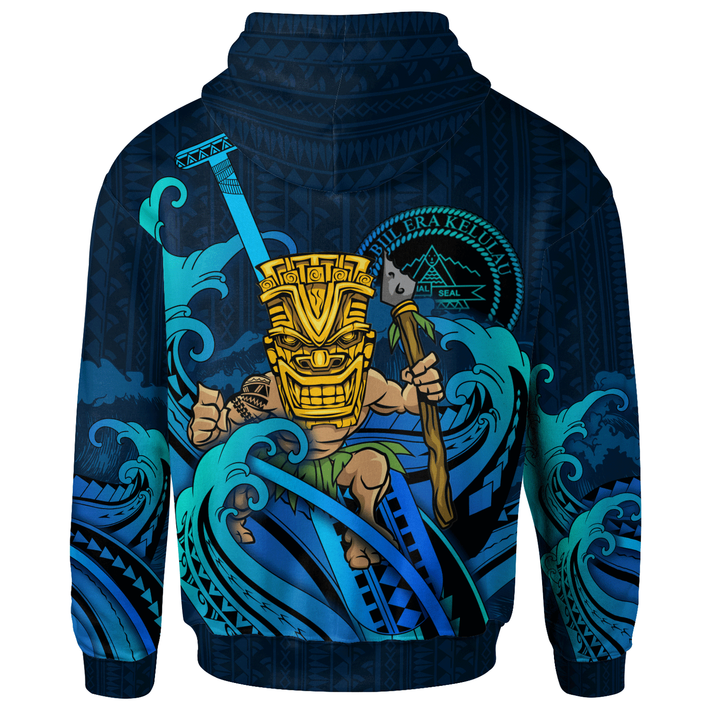 Palau Hoodie - Tiki And Waves