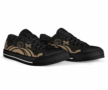 Palau Low Top Canvas Shoes - Gold Tentacle Turtle