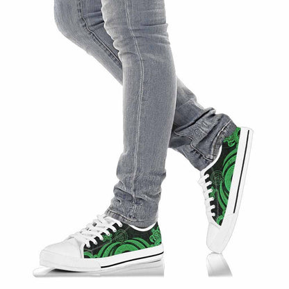 Palau Low Top Canvas Shoes - Green Tentacle Turtle