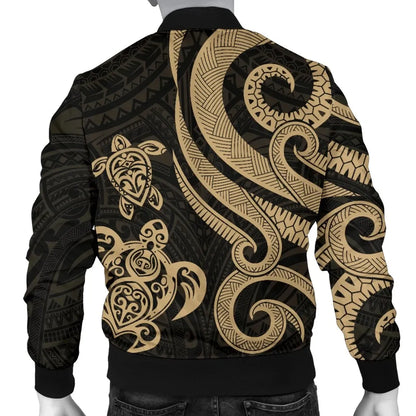 Palau Bomber Jacket - Gold Tentacle Turtle