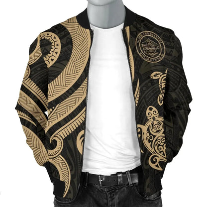 Palau Bomber Jacket - Gold Tentacle Turtle