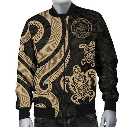 Palau Bomber Jacket - Gold Tentacle Turtle
