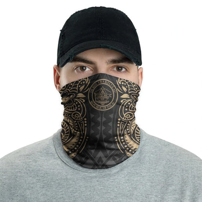 Palau Neck Gaiter - Floral Tattoo Gold