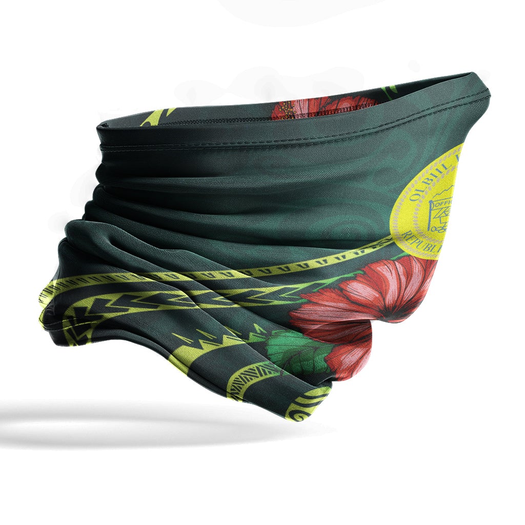 Palau Neck Gaiter - Hibiscus With Seal
