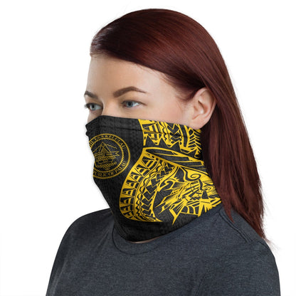 Palau Neck Gaiter - Polynesian Pattern Gold