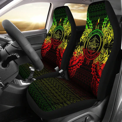 Palau Car Seat Cover - Palau Seal Map Reggae