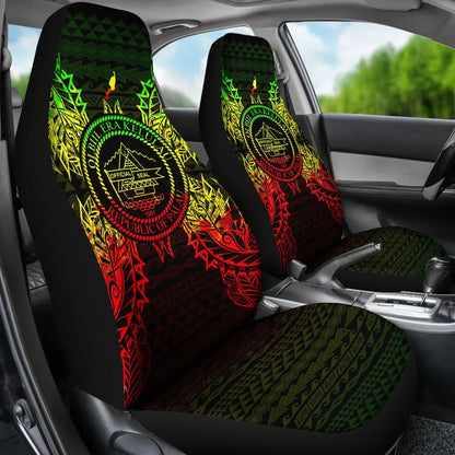 Palau Car Seat Cover - Palau Seal Map Reggae