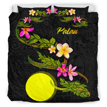 Palau Polynesian Bedding Set - Plumeria Tribal