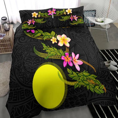 Palau Polynesian Bedding Set - Plumeria Tribal