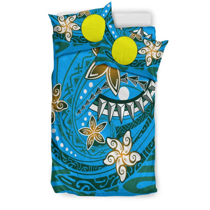 Palau Polynesian Bedding Set - Spring Style Blue Color