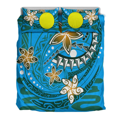 Palau Polynesian Bedding Set - Spring Style Blue Color