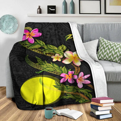 Palau Polynesian Blanket - Plumeria Tribal