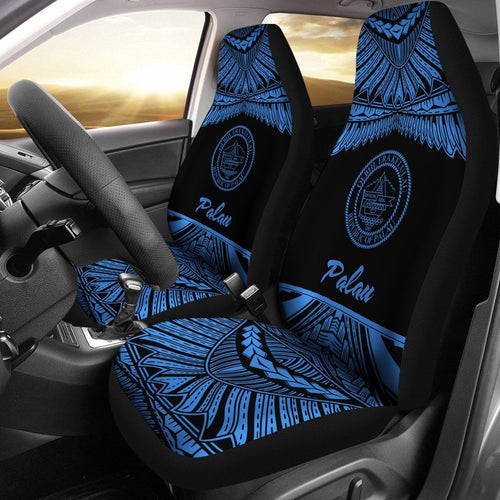 Palau Polynesian Car Seat Covers - Pride Blue Version