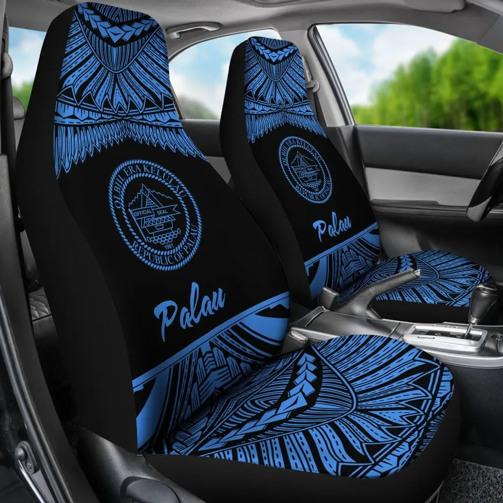 Palau Polynesian Car Seat Covers - Pride Blue Version