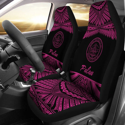 Palau Polynesian Car Seat Covers - Pride Pink Version