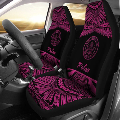 Palau Polynesian Car Seat Covers - Pride Pink Version