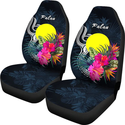 Palau Polynesian Car Seat Covers - Tropical Flower