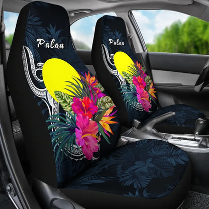 Palau Polynesian Car Seat Covers - Tropical Flower