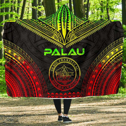 Palau Polynesian Chief Hooded Blanket - Reggae Version