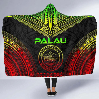 Palau Polynesian Chief Hooded Blanket - Reggae Version