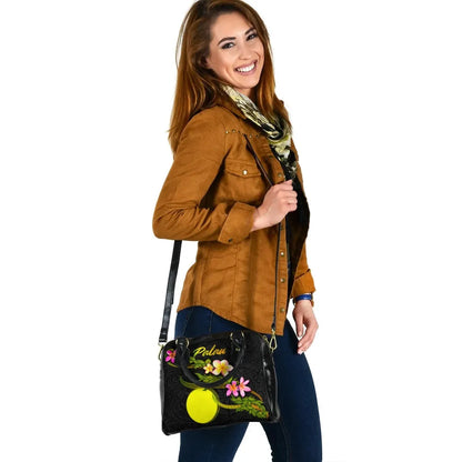 Palau Polynesian Shoulder Handbag - Plumeria Tribal