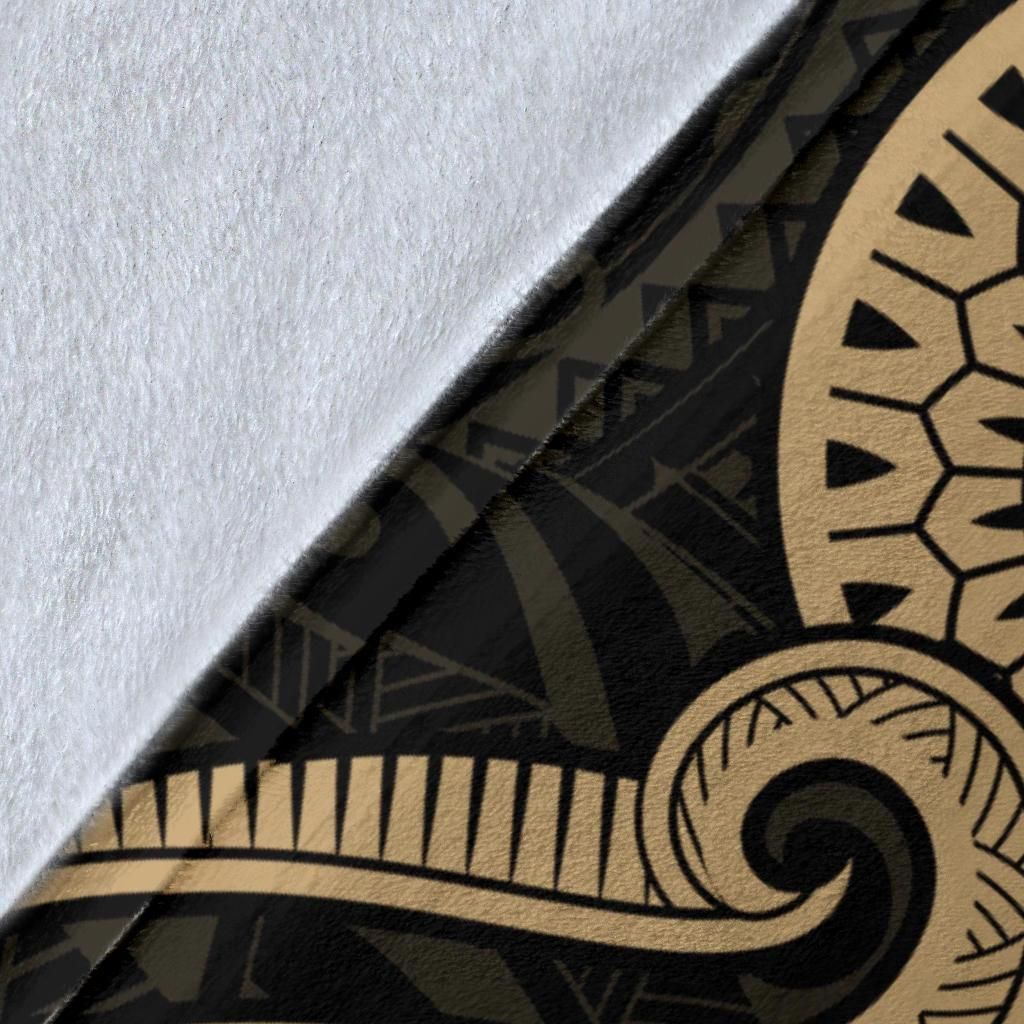 Palau Premium Blanket - Gold Tentacle Turtle