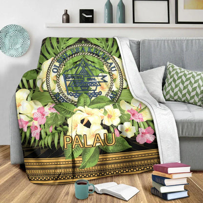 Palau Premium Blanket - Polynesian Gold Patterns Collection