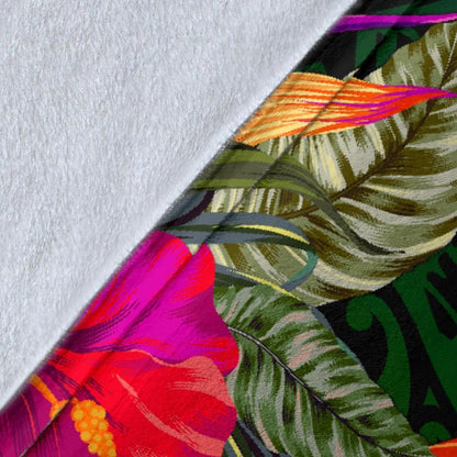 Palau Premium Blanket - Summer Hibiscus