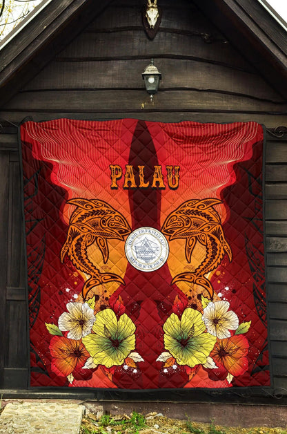 Palau Premium Quilt - Tribal Tuna Fish