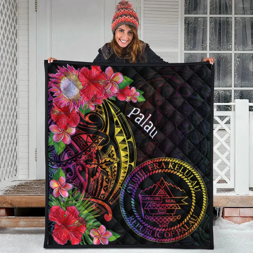 Palau Premium Quilt - Tropical Hippie Style