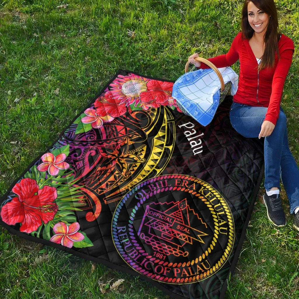 Palau Premium Quilt - Tropical Hippie Style