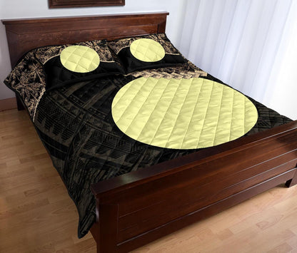 Palau Polynesian Quilt Bed Set Golden Coconut