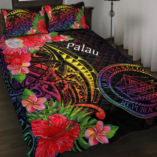 Palau Quilt Bed Set - Tropical Hippie Style