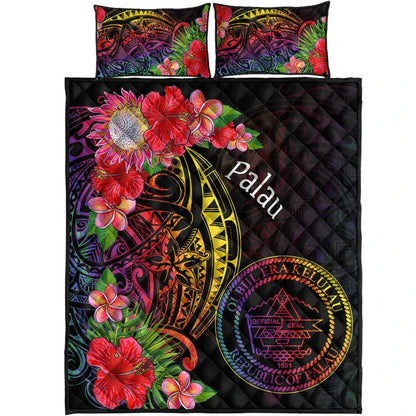 Palau Quilt Bed Set - Tropical Hippie Style
