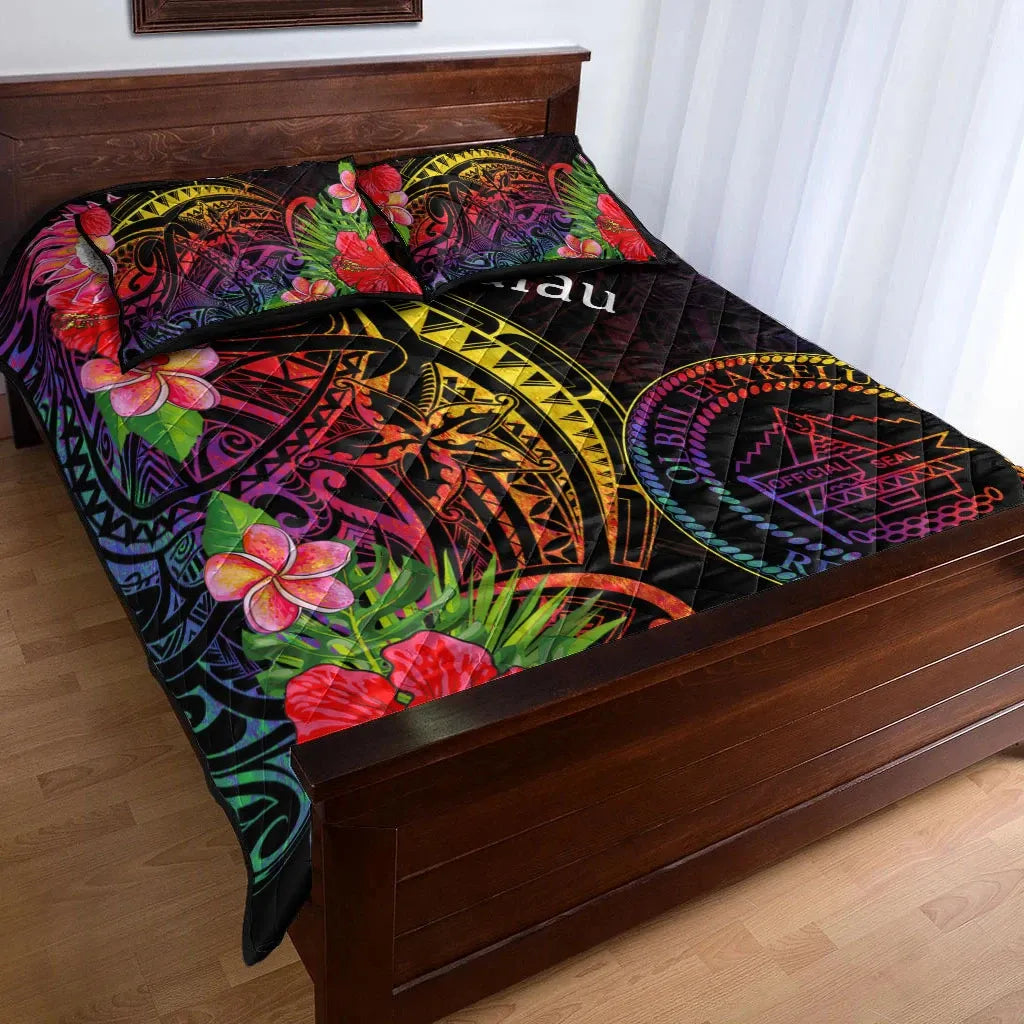 Palau Quilt Bed Set - Tropical Hippie Style