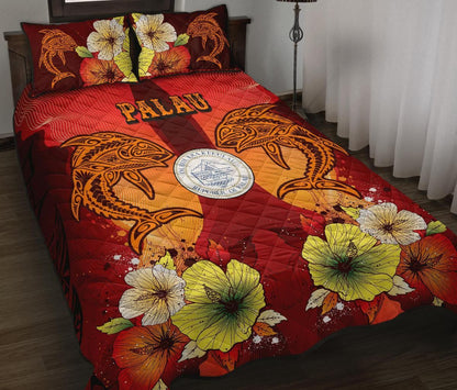 Palau Quilt Bed Sets - Tribal Tuna Fish