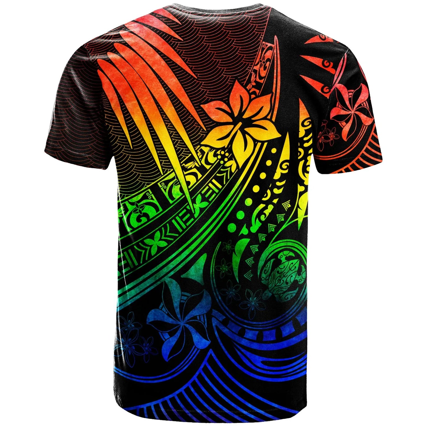 Palau - T-Shirt - The Flow Of The Ocean Rainbow Color
