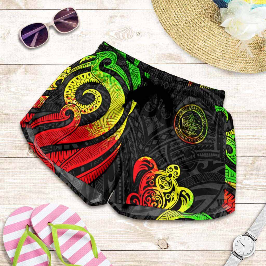 Palau Women Shorts - Reggae Tentacle Turtle