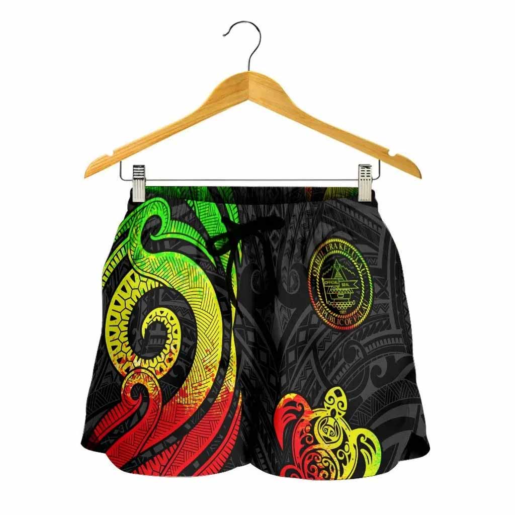 Palau Women Shorts - Reggae Tentacle Turtle