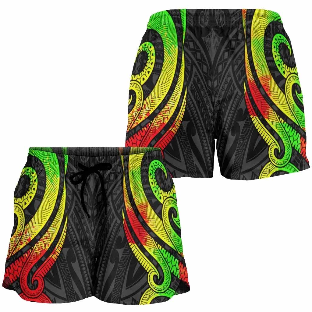 Palau Women Shorts - Reggae Tentacle Turtle