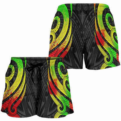 Palau Women Shorts - Reggae Tentacle Turtle