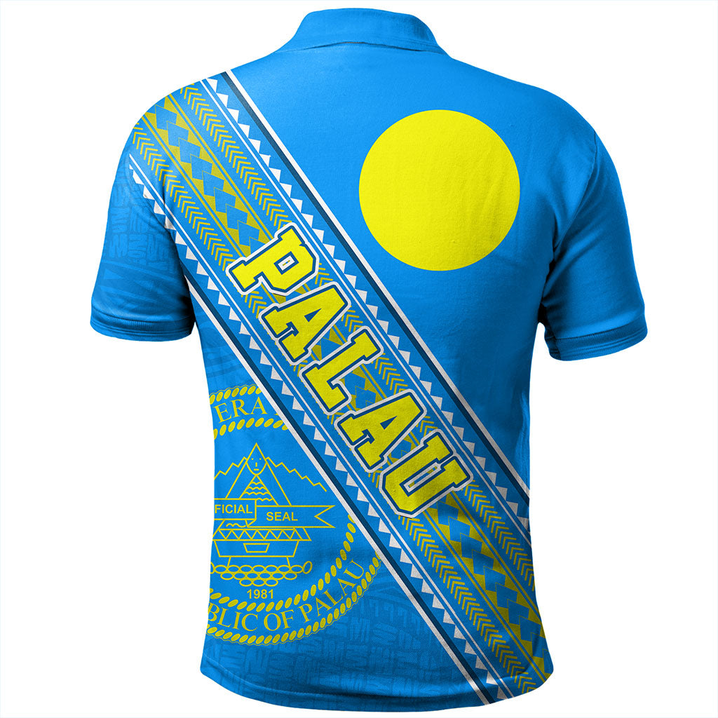 Palau Polo Shirt Flag And Coat Of Arms