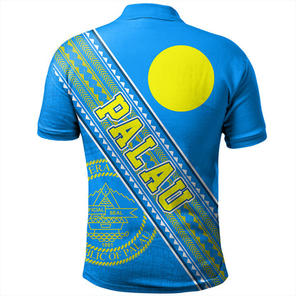Palau Polo Shirt Flag And Coat Of Arms