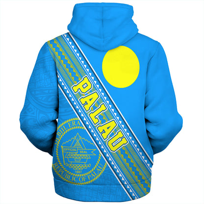 Palau Sherpa Hoodie Flag And Coat Of Arms