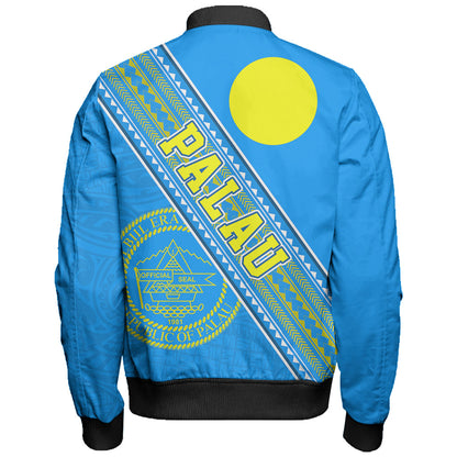 Palau Bomber Jacket Flag And Coat Of Arms