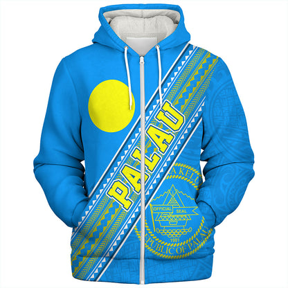 Palau Sherpa Hoodie Flag And Coat Of Arms